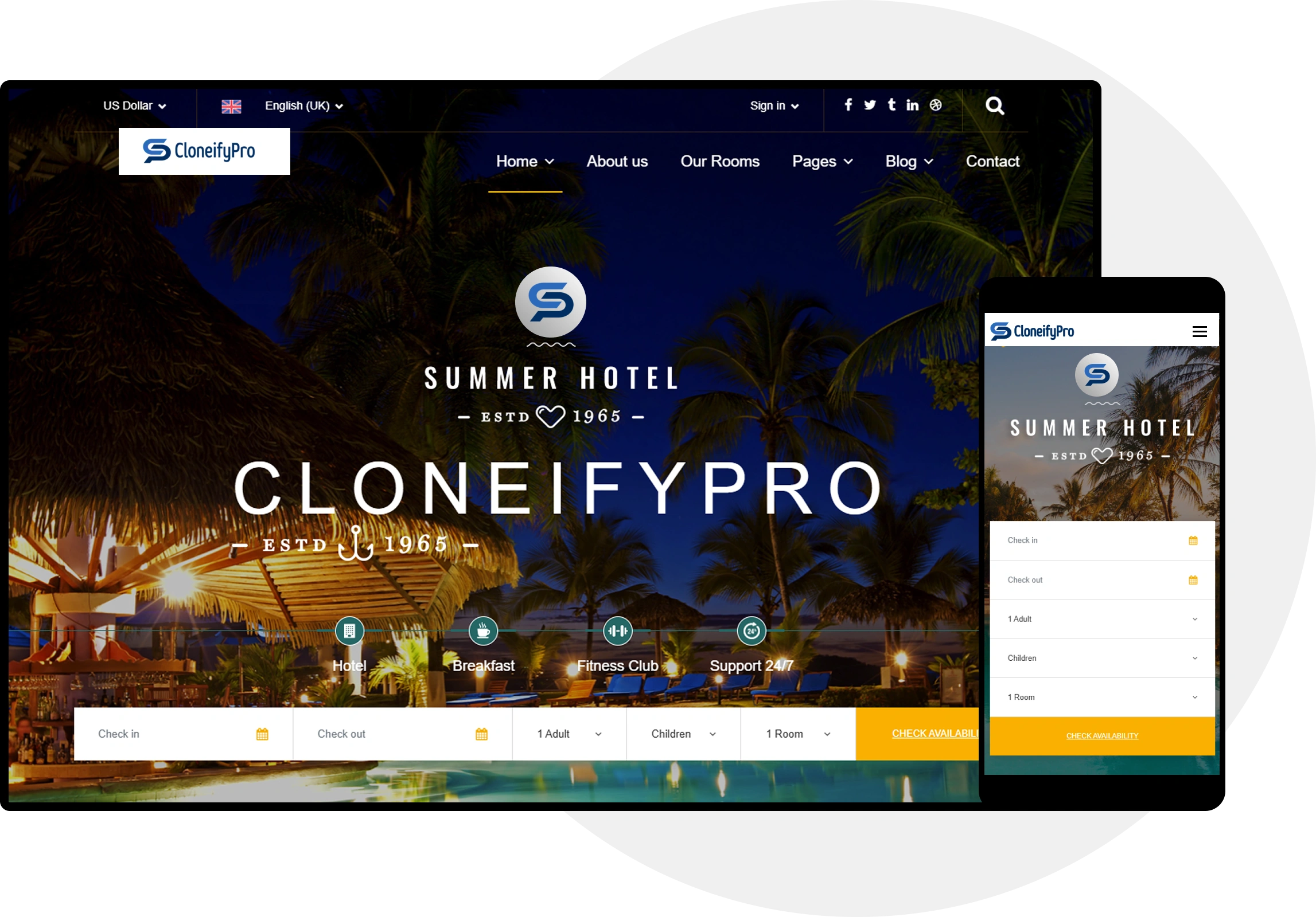 OYO Rooms Clone Web Demo