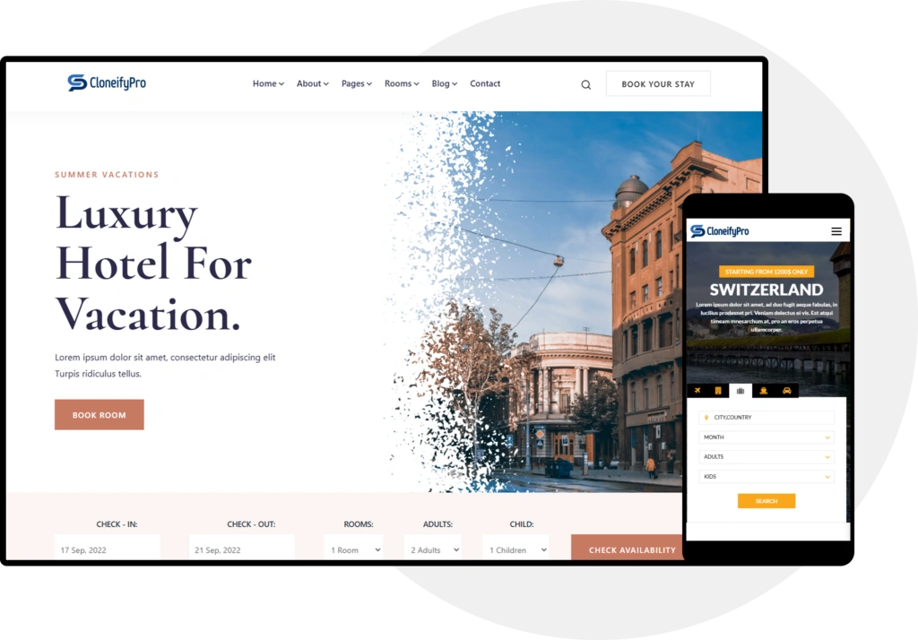OYO Rooms Clone Web Demo