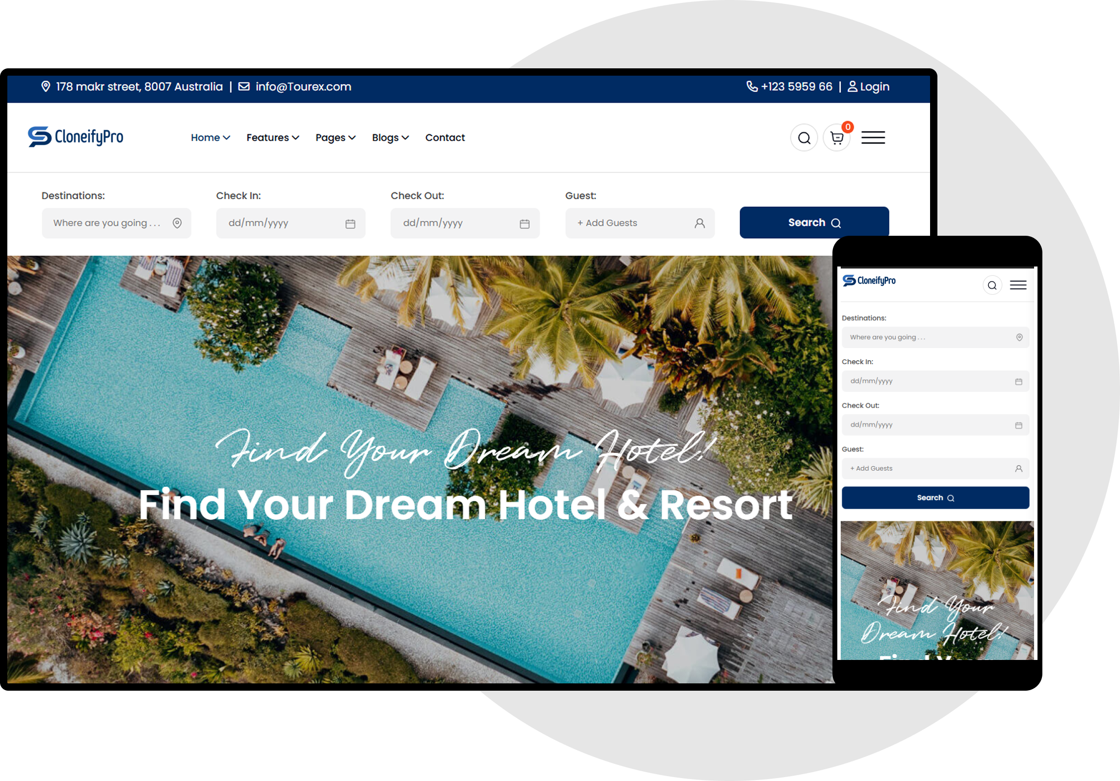 Travel Booking Script Web Demo