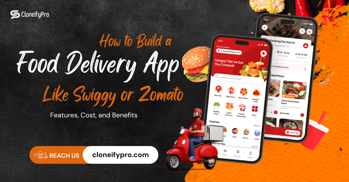 how to build food delivery app like swiggy or zomato